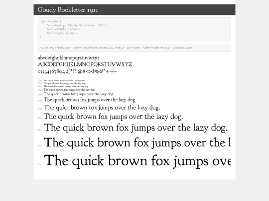 style/fonts/goudy-bookletter/demo screenshot