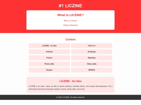 layout testing/liczine screenshot