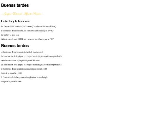 modulo3 screenshot