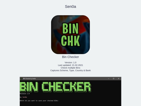 bin-checker screenshot