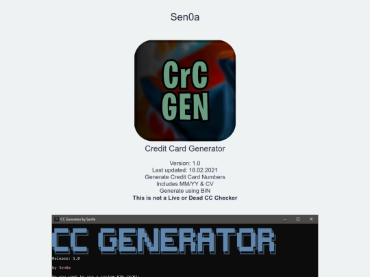 cc-generator screenshot