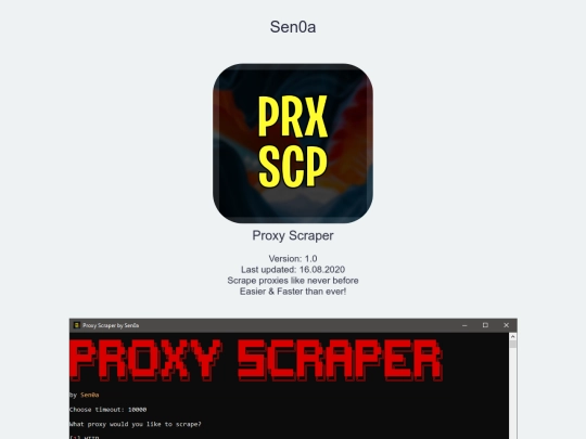 proxy-scraper screenshot