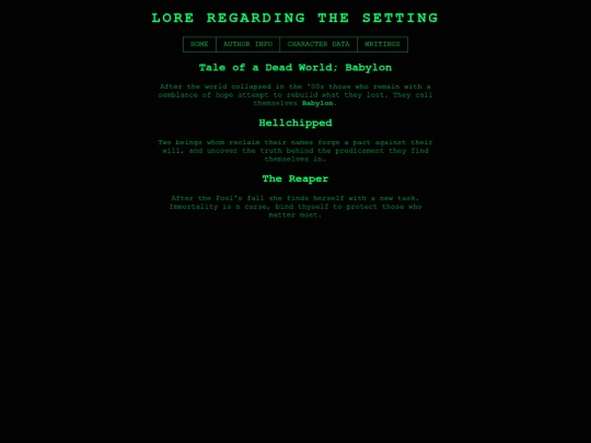 lore screenshot