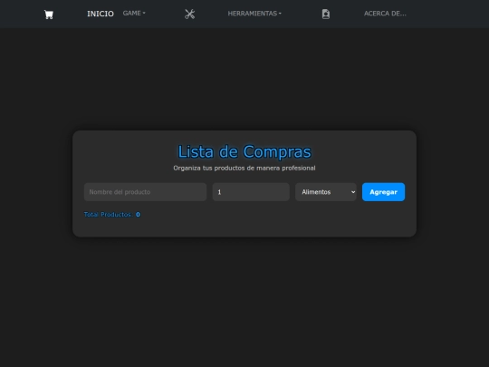 PROYECTO A/pag/lista de compras screenshot