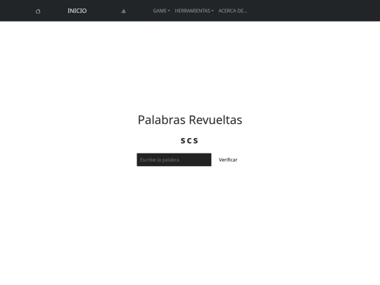 index/pag/juego de palabras revueltas screenshot