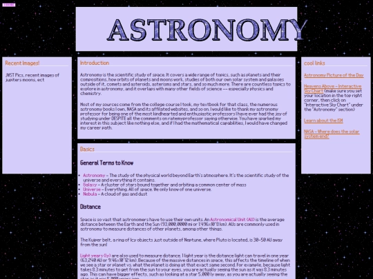 infodump/astronomy/astronomy screenshot