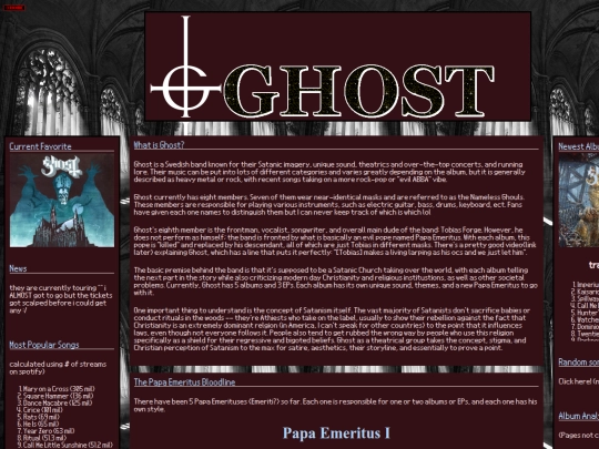 infodump/ghost/ghost screenshot