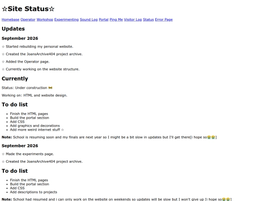 updates screenshot