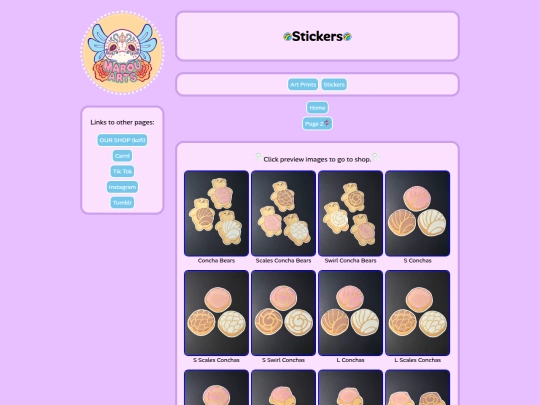 pages/stickerscatalog screenshot