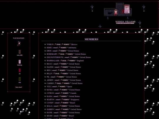 stardust/yume/memberlist screenshot