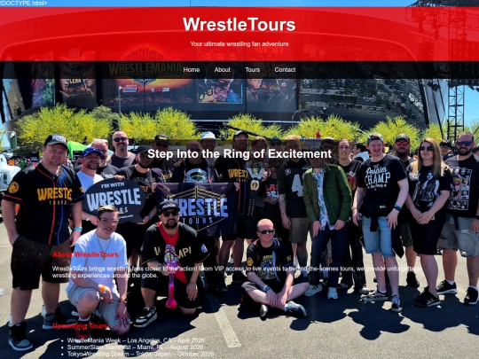 Wrestletours screenshot