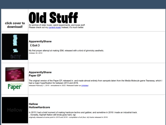 Music/oldstuff screenshot