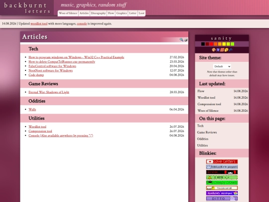 articles screenshot