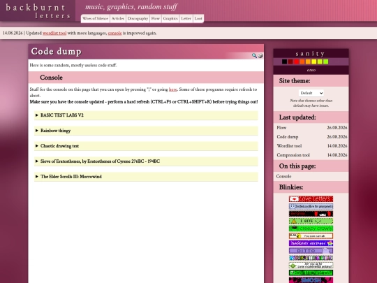 codedump screenshot