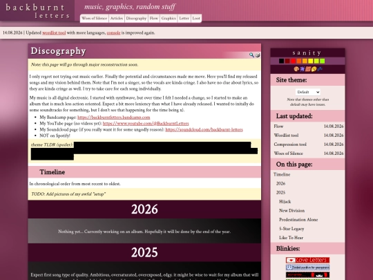 discography screenshot