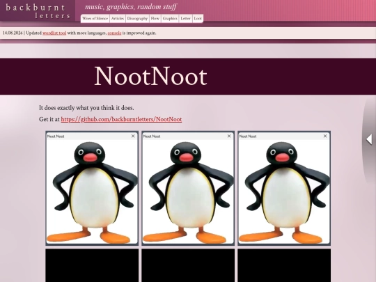nootnoot screenshot