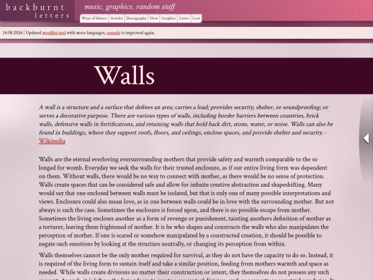 walls screenshot