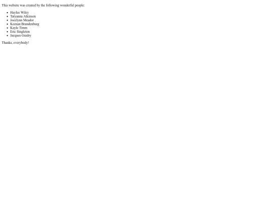 credits screenshot