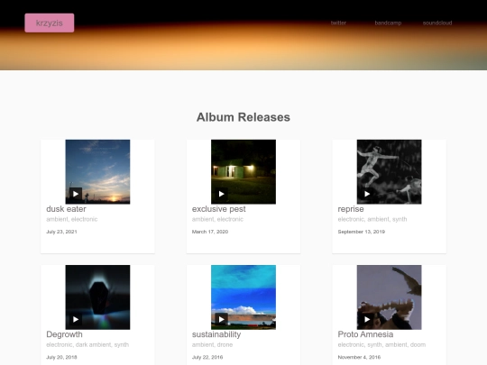 albums screenshot