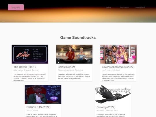 soundtracks screenshot