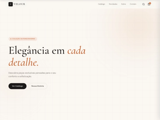 site catálago screenshot