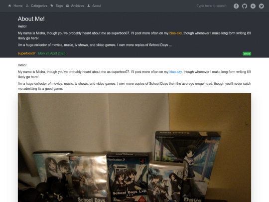about-me screenshot