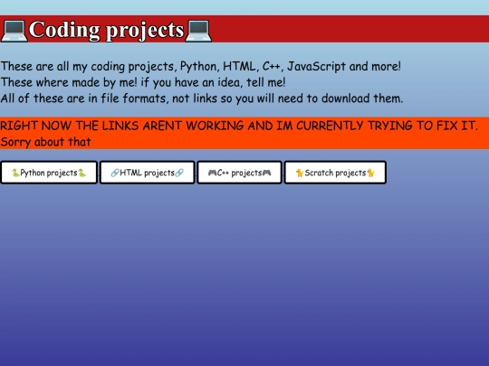 projects screenshot