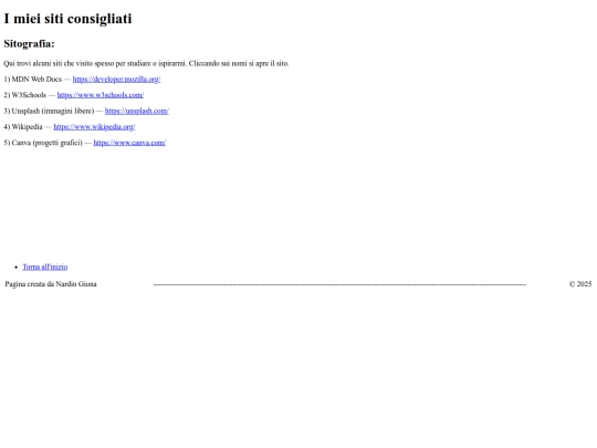 links screenshot