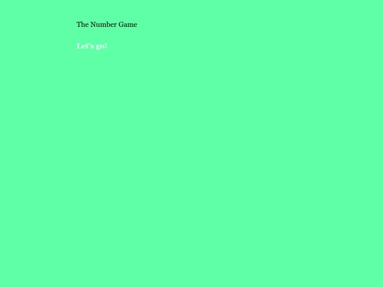the number game screenshot