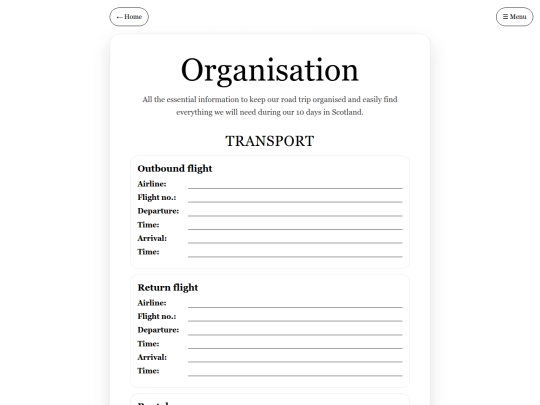 organisation screenshot