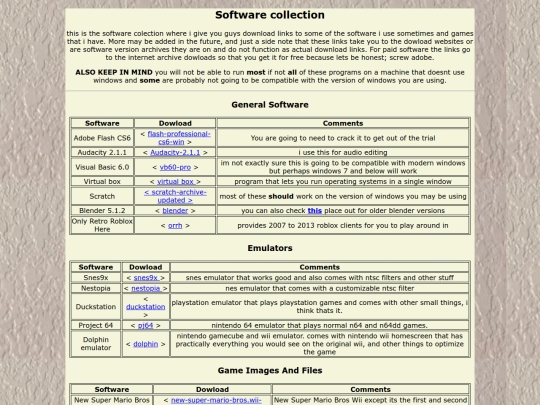 softwarecollection screenshot
