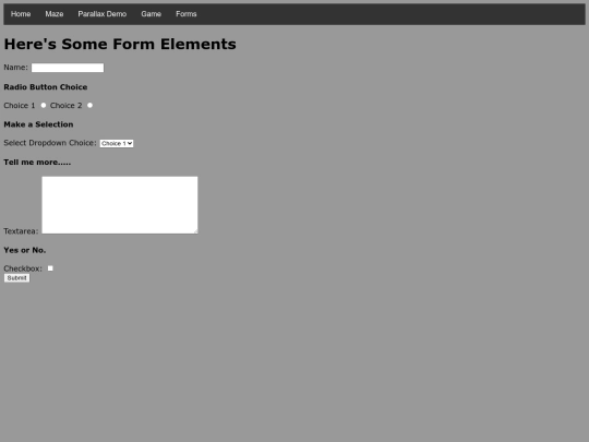 examples/basicform screenshot