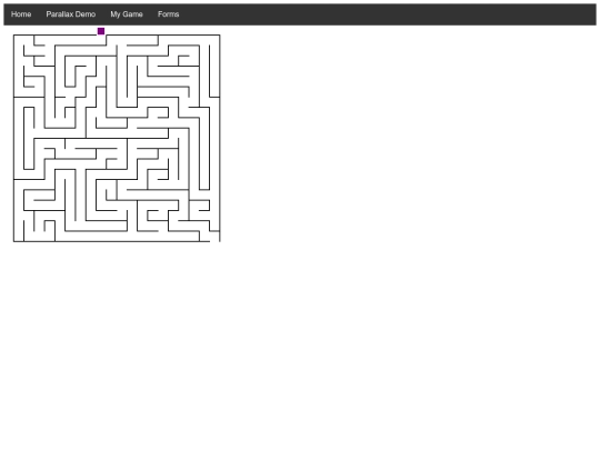 examples/maze screenshot