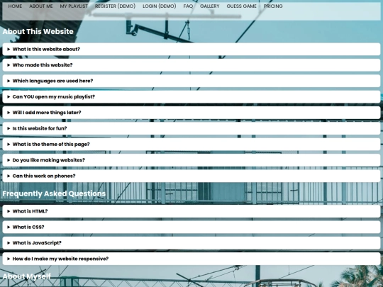 faq screenshot