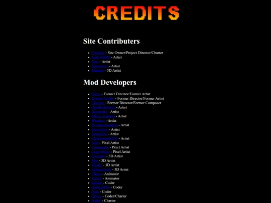 credits screenshot
