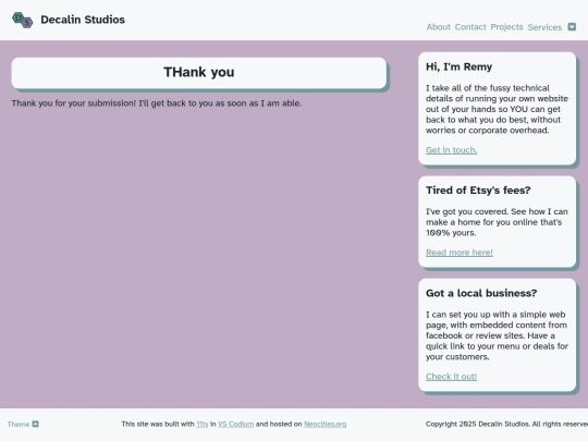 thank-you screenshot