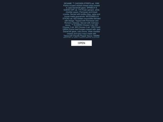 menu screenshot