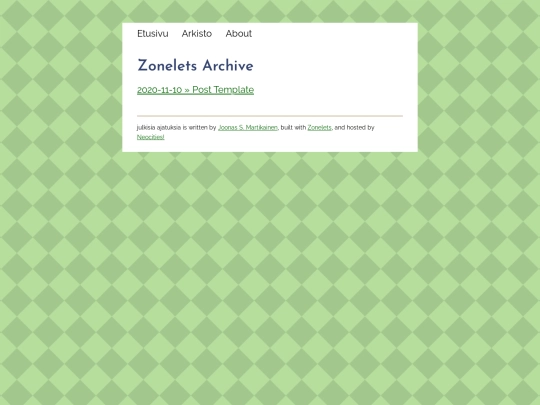 blog/archive screenshot