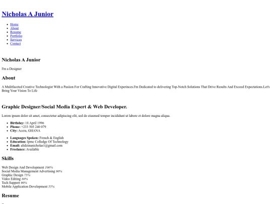 index screenshot