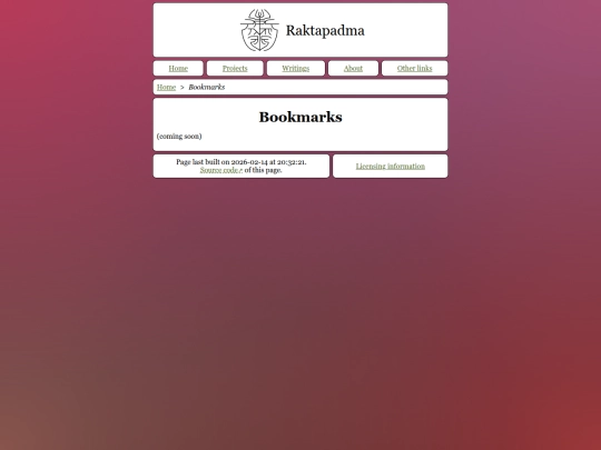 Bookmarks screenshot