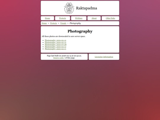 Photography screenshot