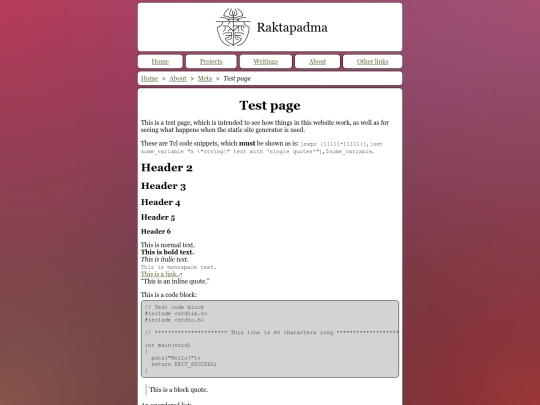 Test_page screenshot