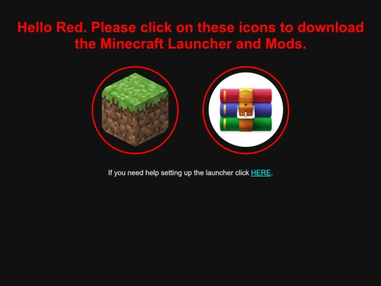 red screenshot