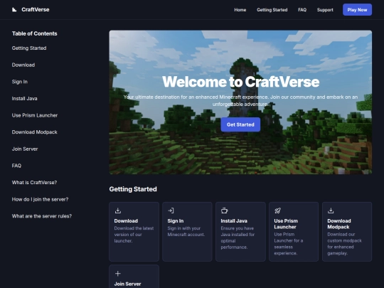 server screenshot