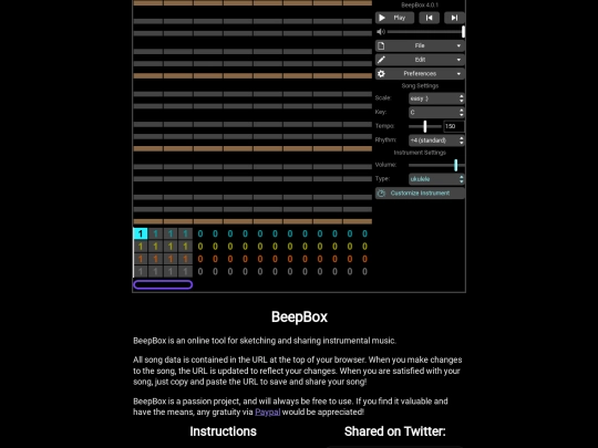 beepbox_latency screenshot