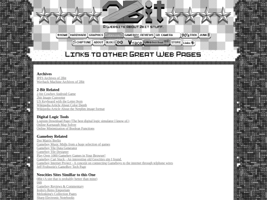 links screenshot