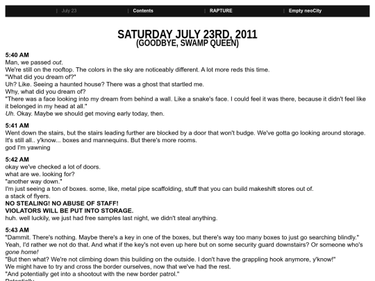 rapture/july23 screenshot