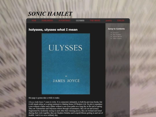 sonichamlet/ulysses screenshot