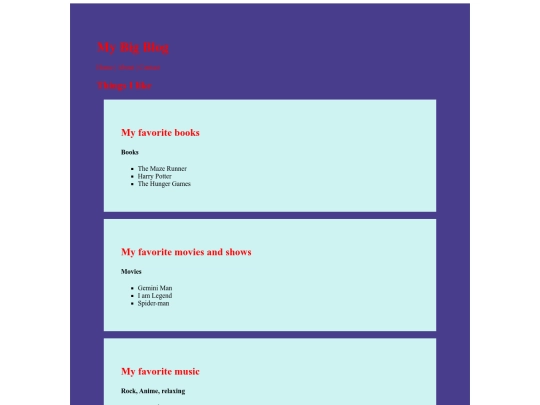 WEB-Design/2-CSS/cssproject1 screenshot