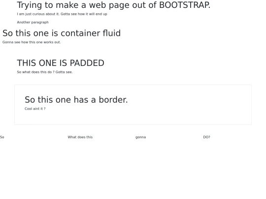 bootstrap-training-page screenshot